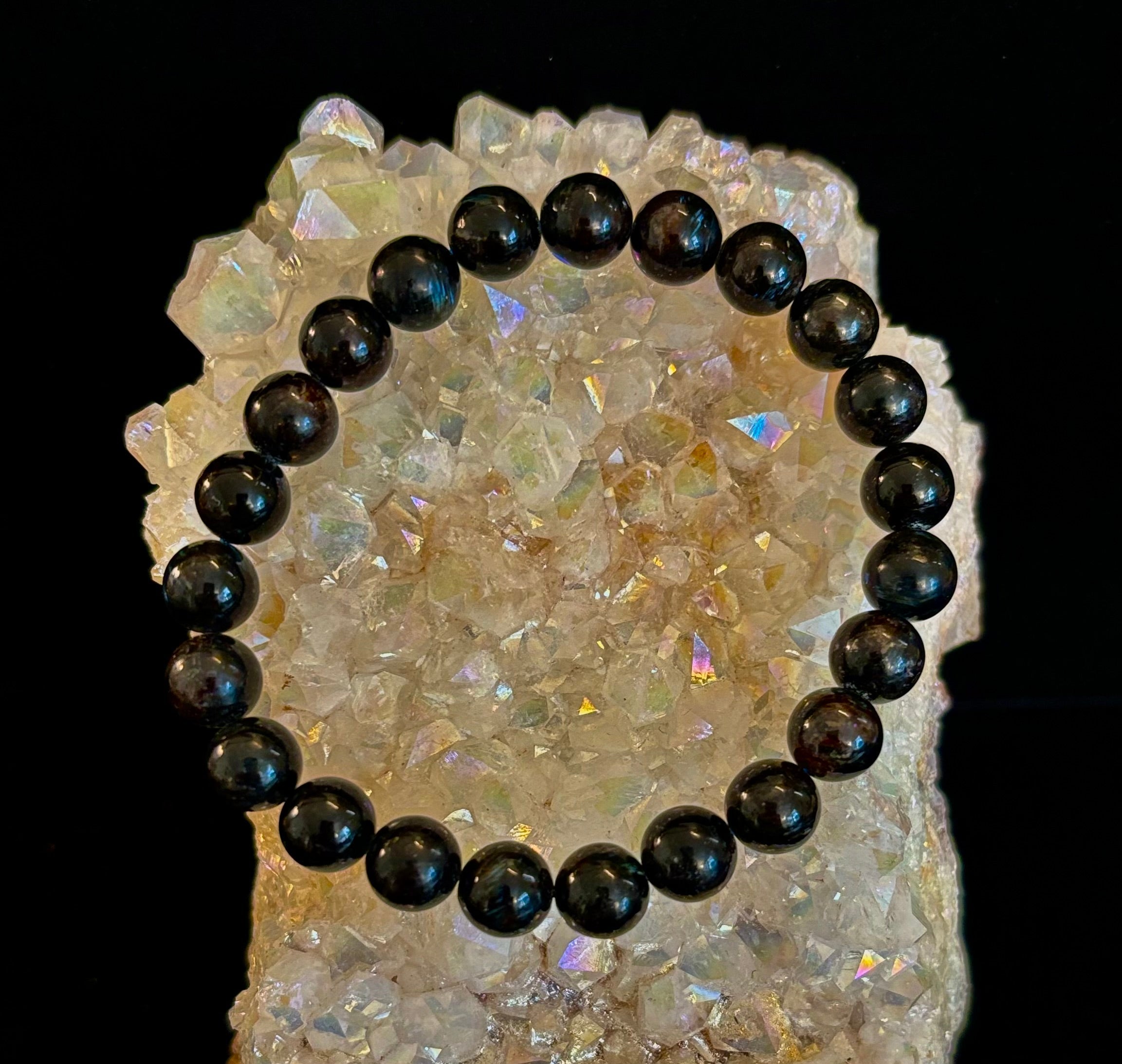 Awaken Inner Power with Natural Astrophyllite (Arfvedsonite) Bracelet