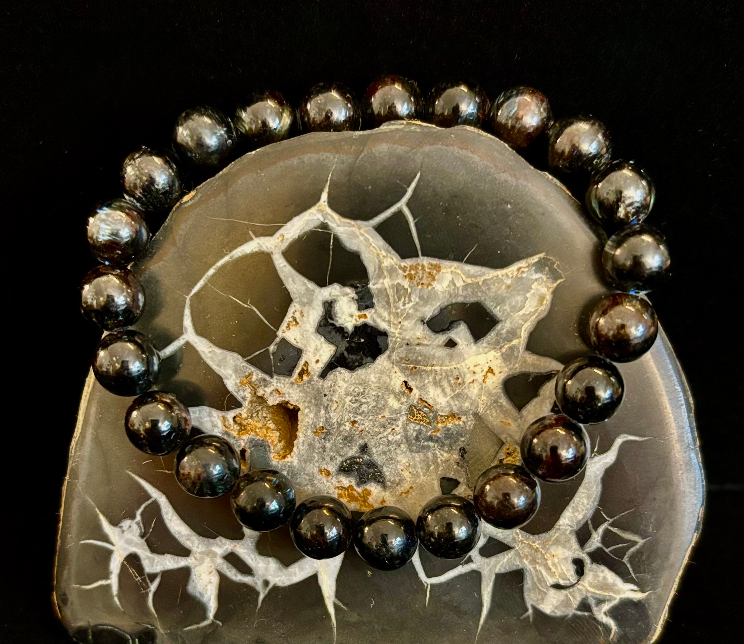 Awaken Inner Power with Natural Astrophyllite (Arfvedsonite) Bracelet