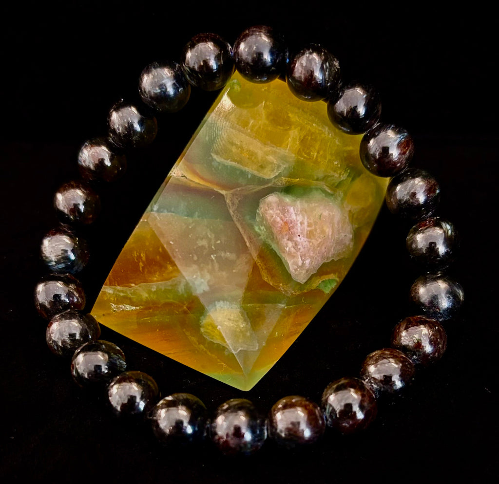 Awaken Inner Power with Natural Astrophyllite (Arfvedsonite) Bracelet
