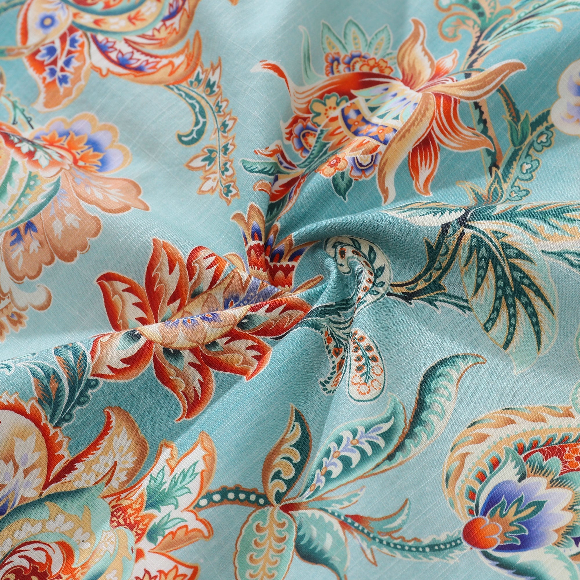 Men's Tree of Life Floral Hawaiian Shirt in Cotton Camp Collar