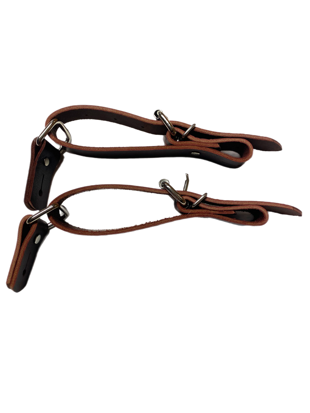 Bull Riding Spur Straps – Rough Stock Latigo Leather Spur Straps