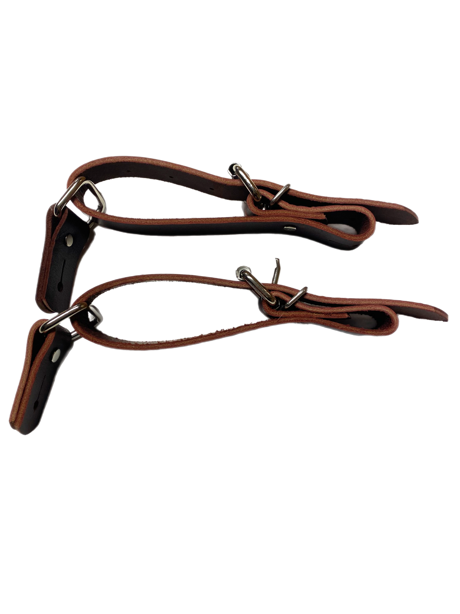 Bull Riding Spur Straps – Rough Stock Latigo Leather Spur Straps
