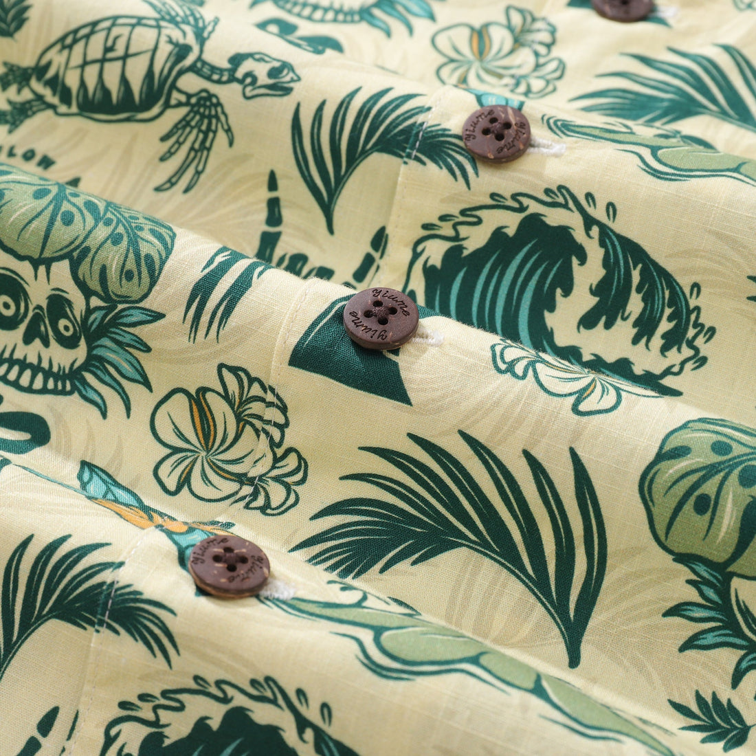Men's Tropical Surf Punk Hawaiian Shirt Cotton Camp Collar