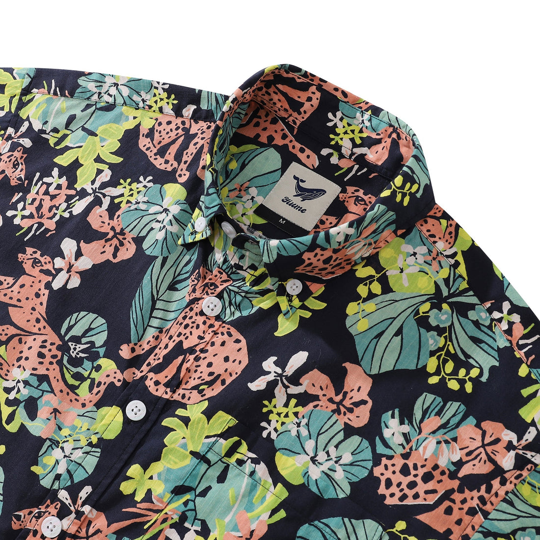 Men's Tropical Rainforest Floral Button-down Hawaiian Shirt