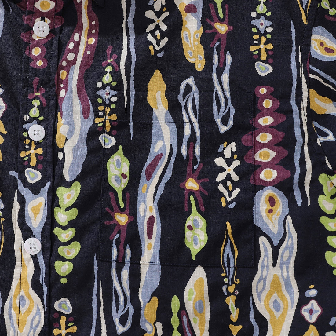 Men's Hawaiian Shirt Valley of the Worms Print Cotton Aloha Top