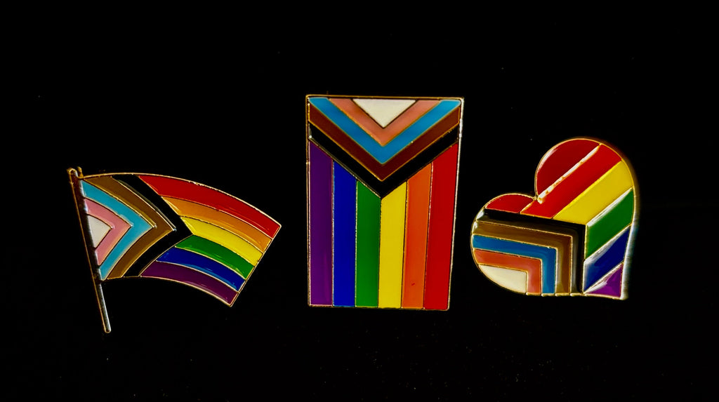 LGBTQ+ Rainbow Pride Flag Enamel Pin – Many Fabulous Styles