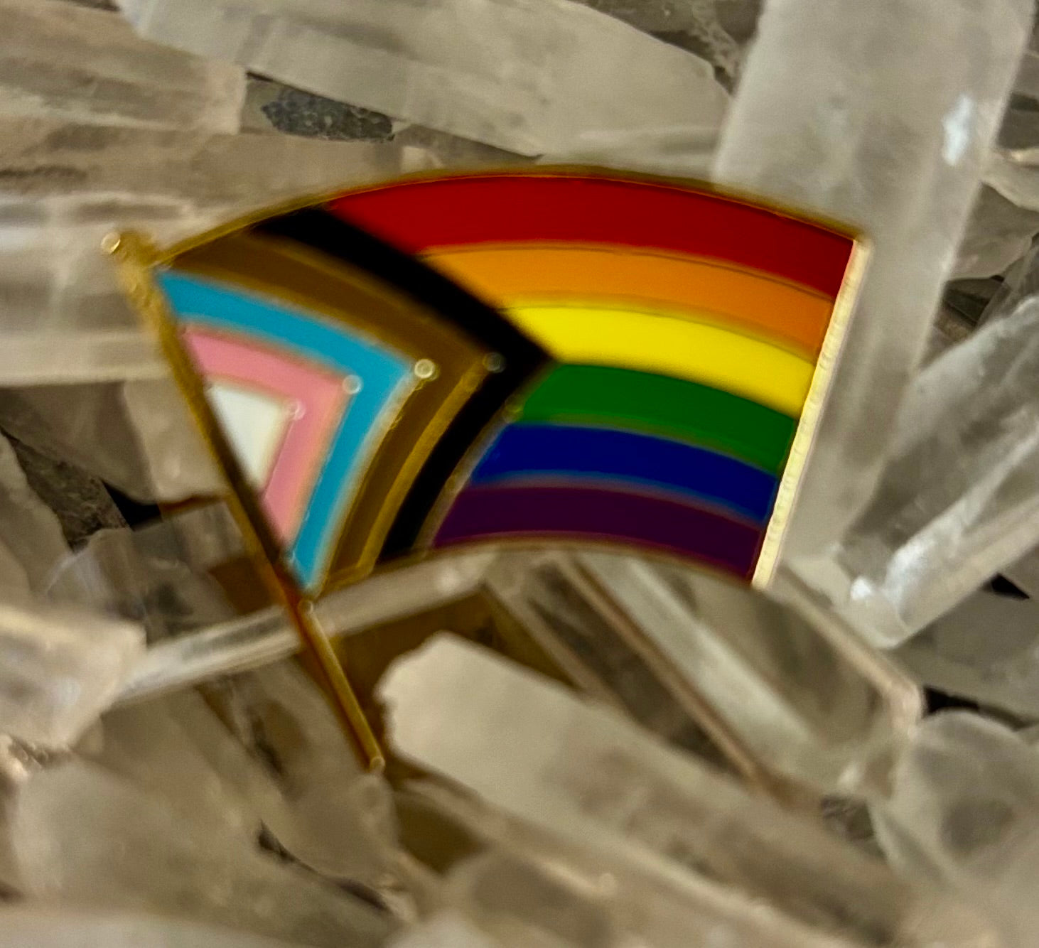 LGBTQ+ Rainbow Pride Flag Enamel Pin – Many Fabulous Styles