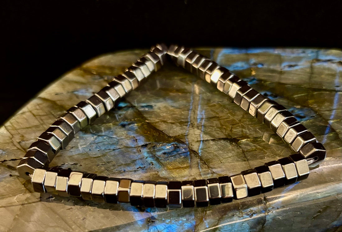 Retro Geometric Beaded Bracelet – Built for Large to Extra Large Wrists