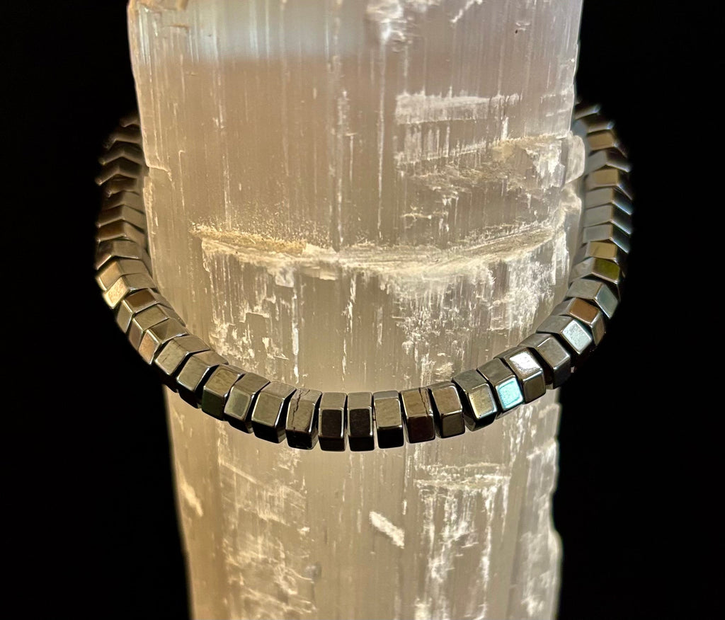 Retro Geometric Beaded Bracelet – Built for Large to Extra Large Wrists