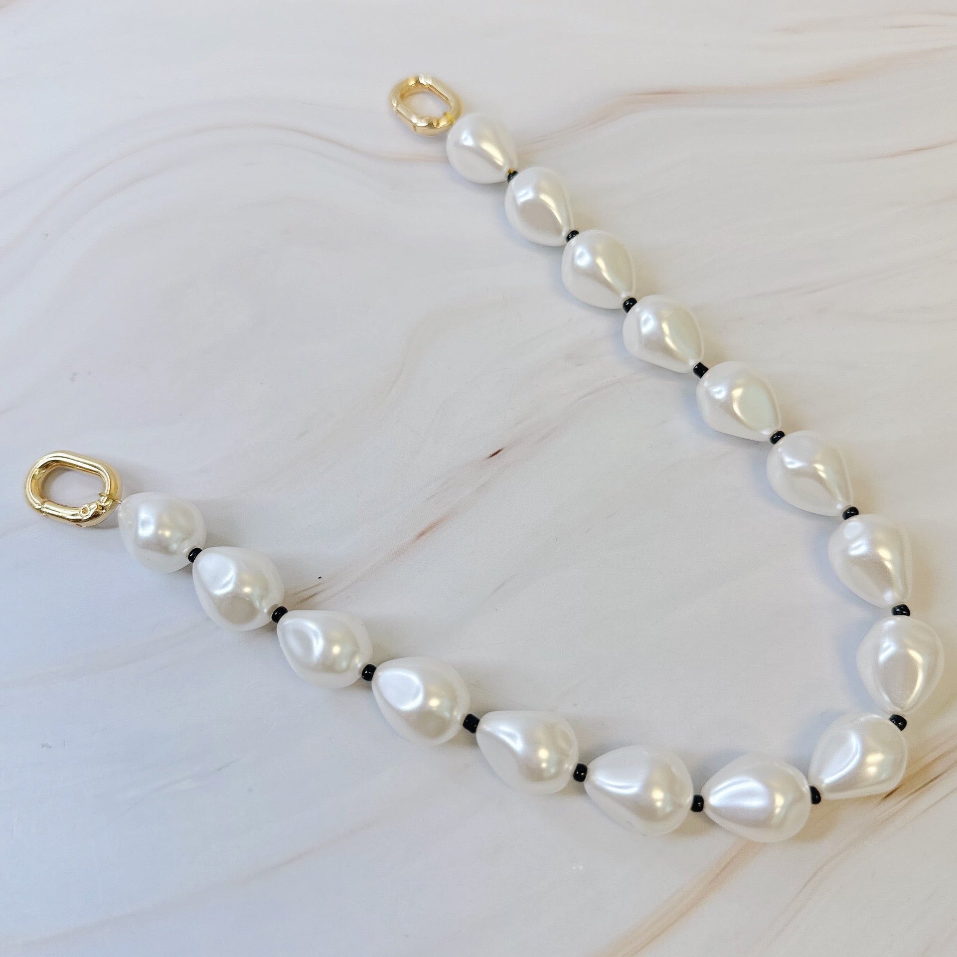 Pearl And Bead Bag Charm