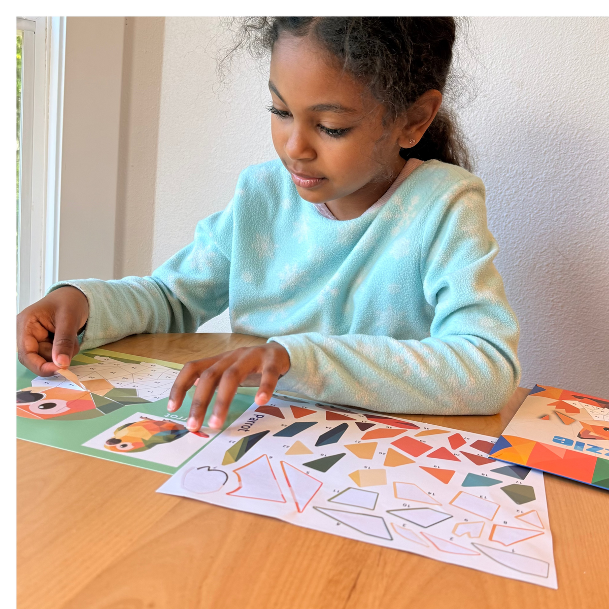 Kids' DIY Sticker Puzzle Painting Kit | Mess-Free Montessori Travel Toy