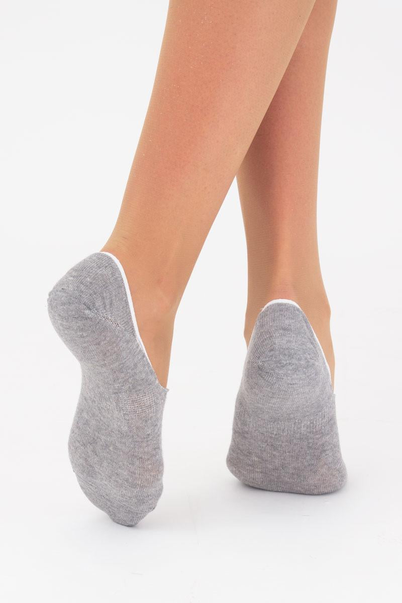 Women's No Show Socks 3-Pack with Silicone Grip, Soft Cotton - Image 3