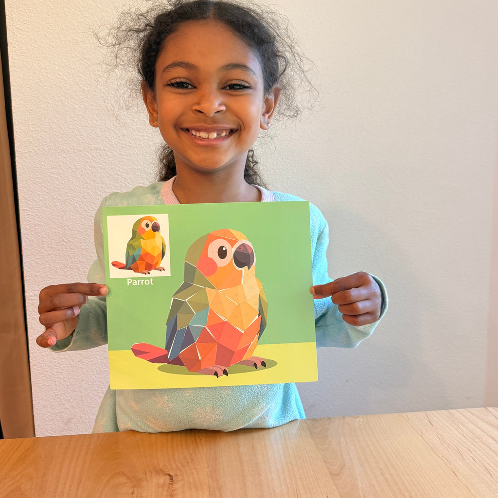 Kids' DIY Sticker Puzzle Painting Kit | Mess-Free Montessori Travel Toy