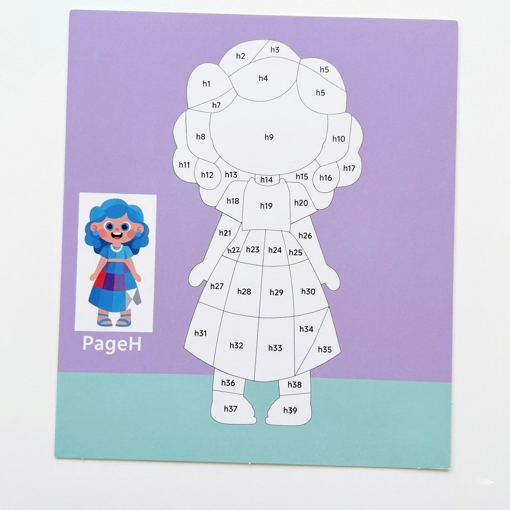Kids' DIY Sticker Puzzle Painting Kit | Mess-Free Montessori Travel Toy