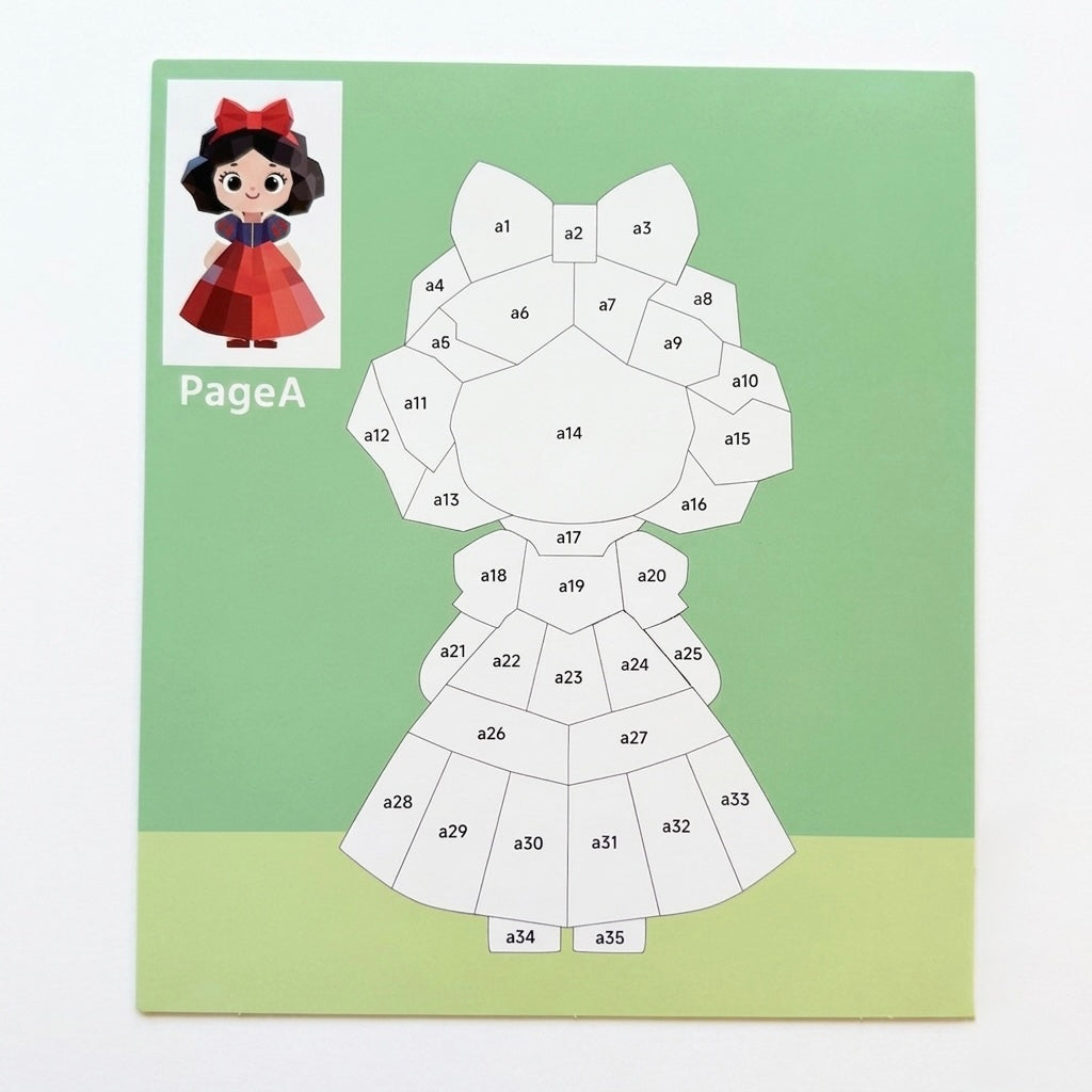 Kids' DIY Sticker Puzzle Painting Kit | Mess-Free Montessori Travel Toy