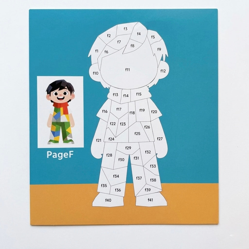 Kids' DIY Sticker Puzzle Painting Kit | Mess-Free Montessori Travel Toy