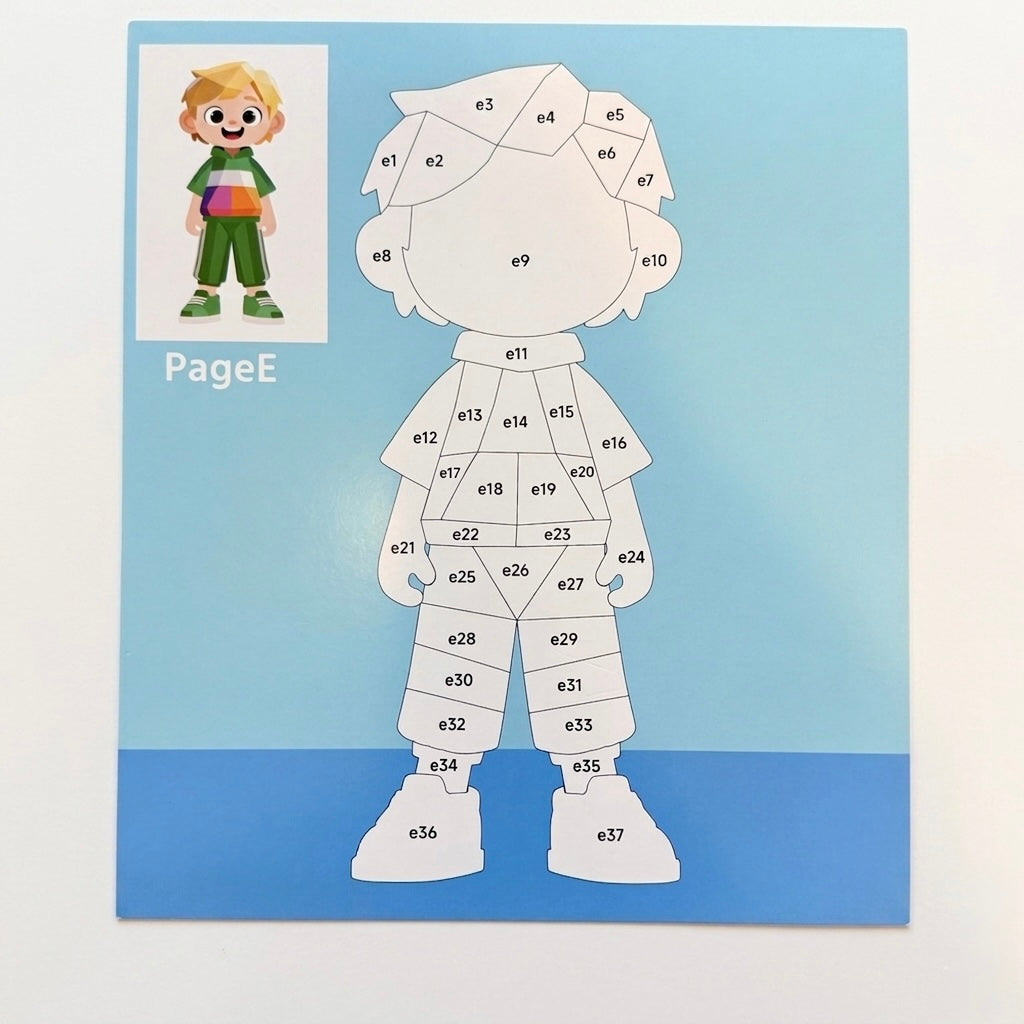 Kids' DIY Sticker Puzzle Painting Kit | Mess-Free Montessori Travel Toy