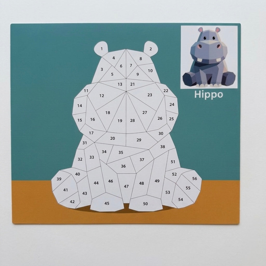 Kids' DIY Sticker Puzzle Painting Kit | Mess-Free Montessori Travel Toy