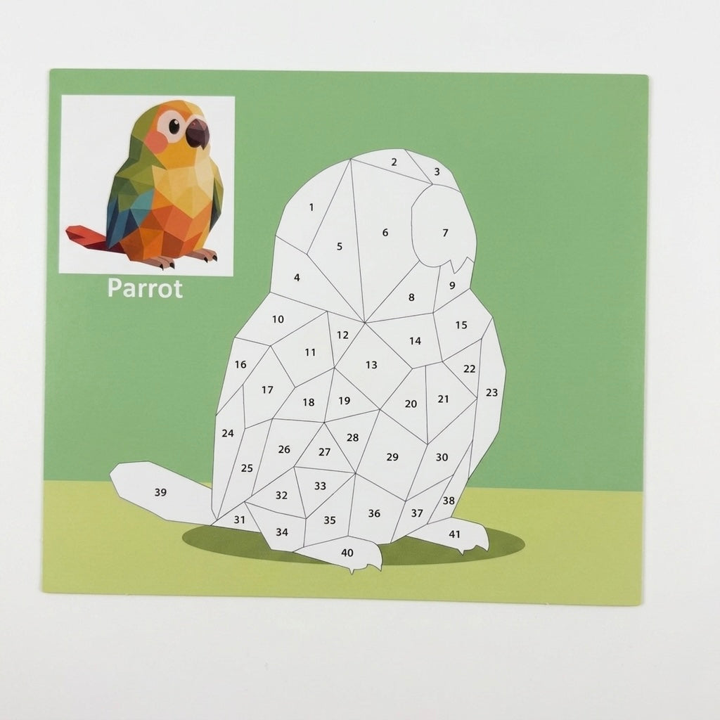 Kids' DIY Sticker Puzzle Painting Kit | Mess-Free Montessori Travel Toy