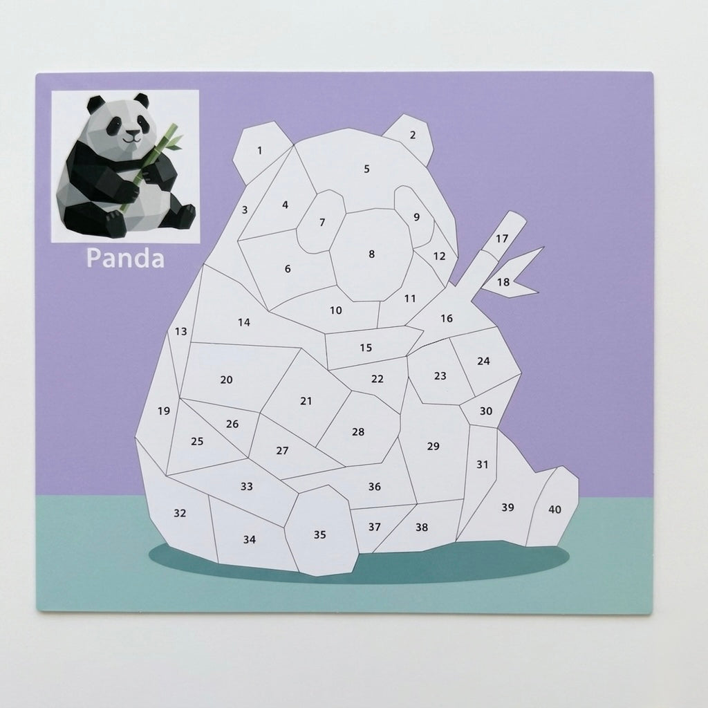 Kids' DIY Sticker Puzzle Painting Kit | Mess-Free Montessori Travel Toy