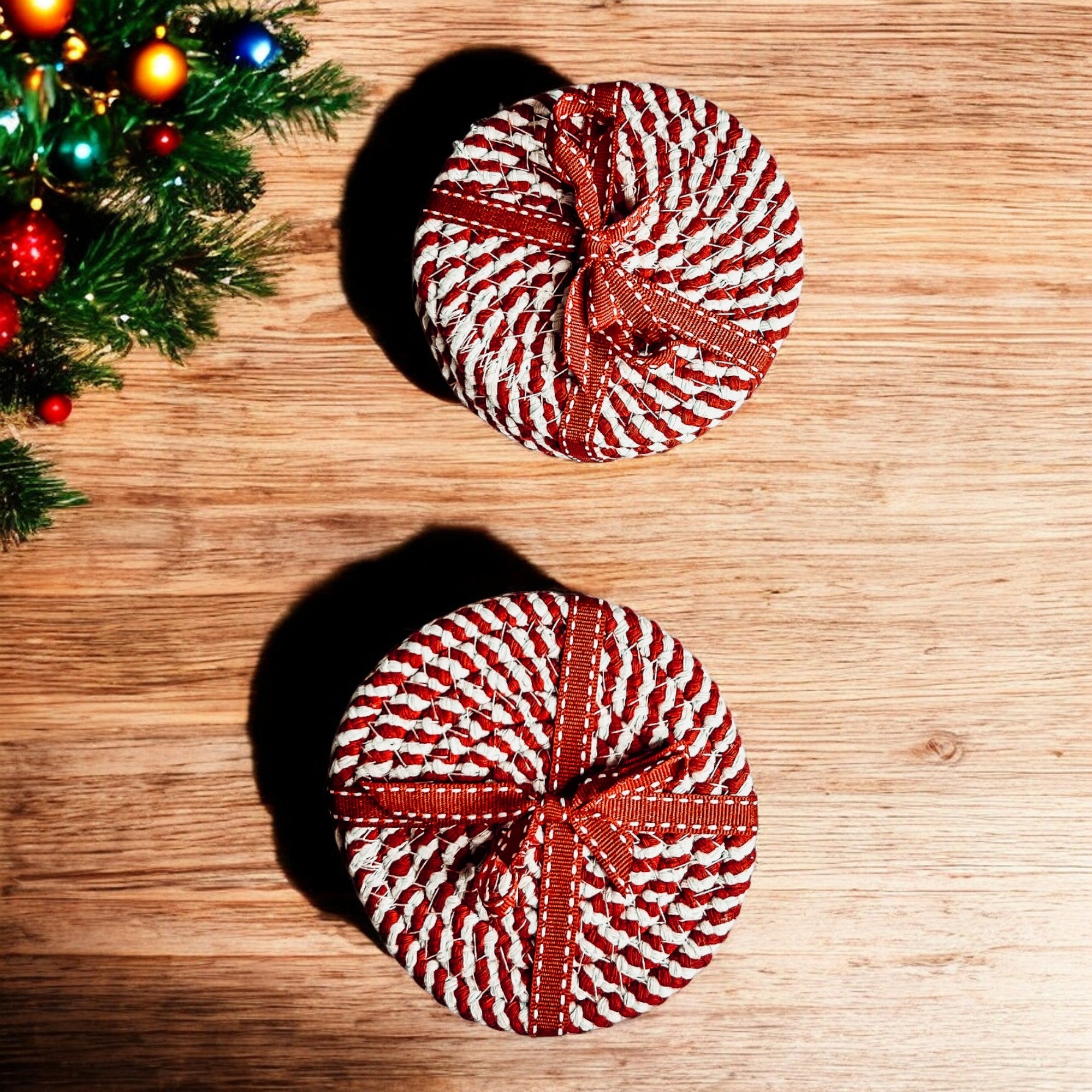 Candy Cane Coaster 4pk