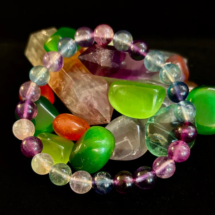 Soul Tide Fluorite Crystal Bead Bracelet for Healing and Peace