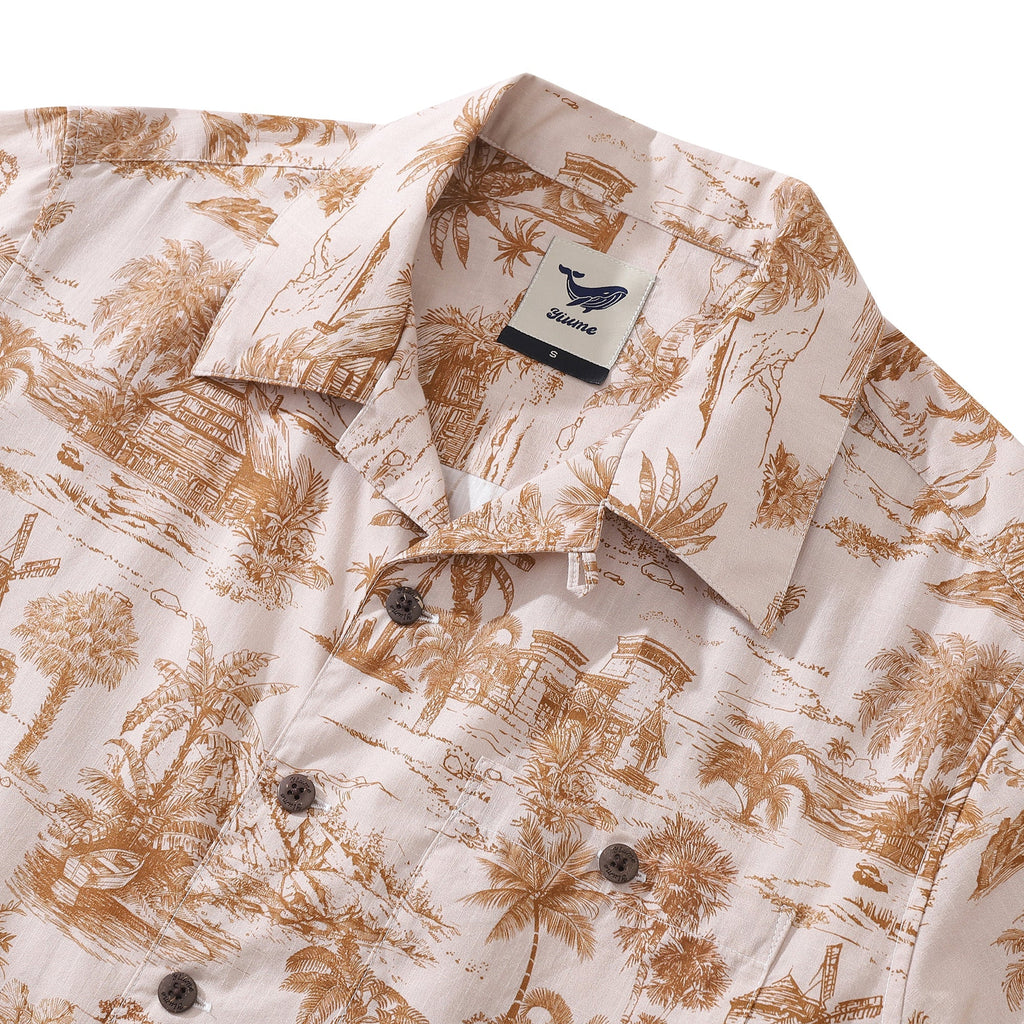 California Dreams Vintage 1920s Inspired Hawaiian Shirt