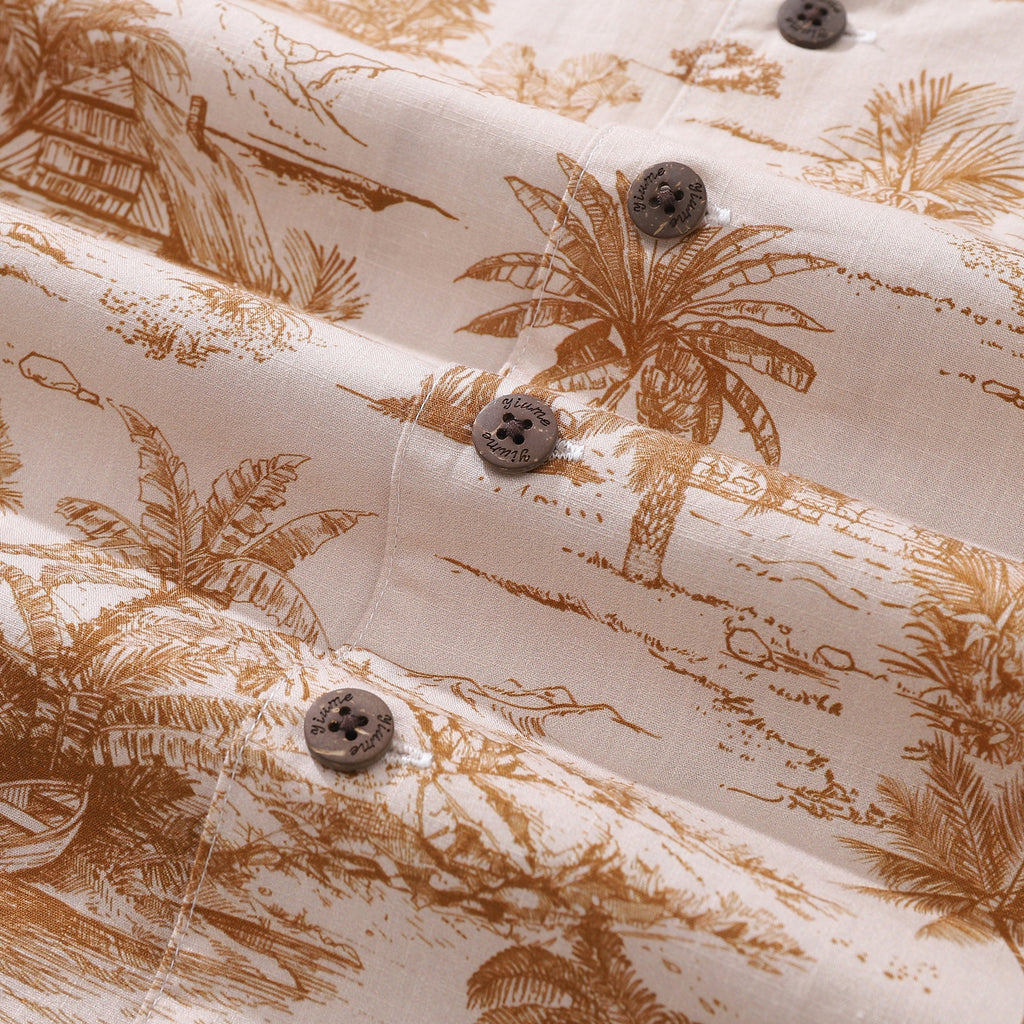 California Dreams Vintage 1920s Inspired Hawaiian Shirt