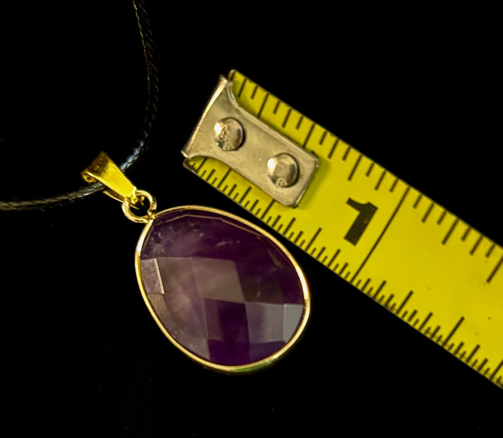 Crystal Drop Necklace – 1 inch Teardrop Pendant (Made in Australia)