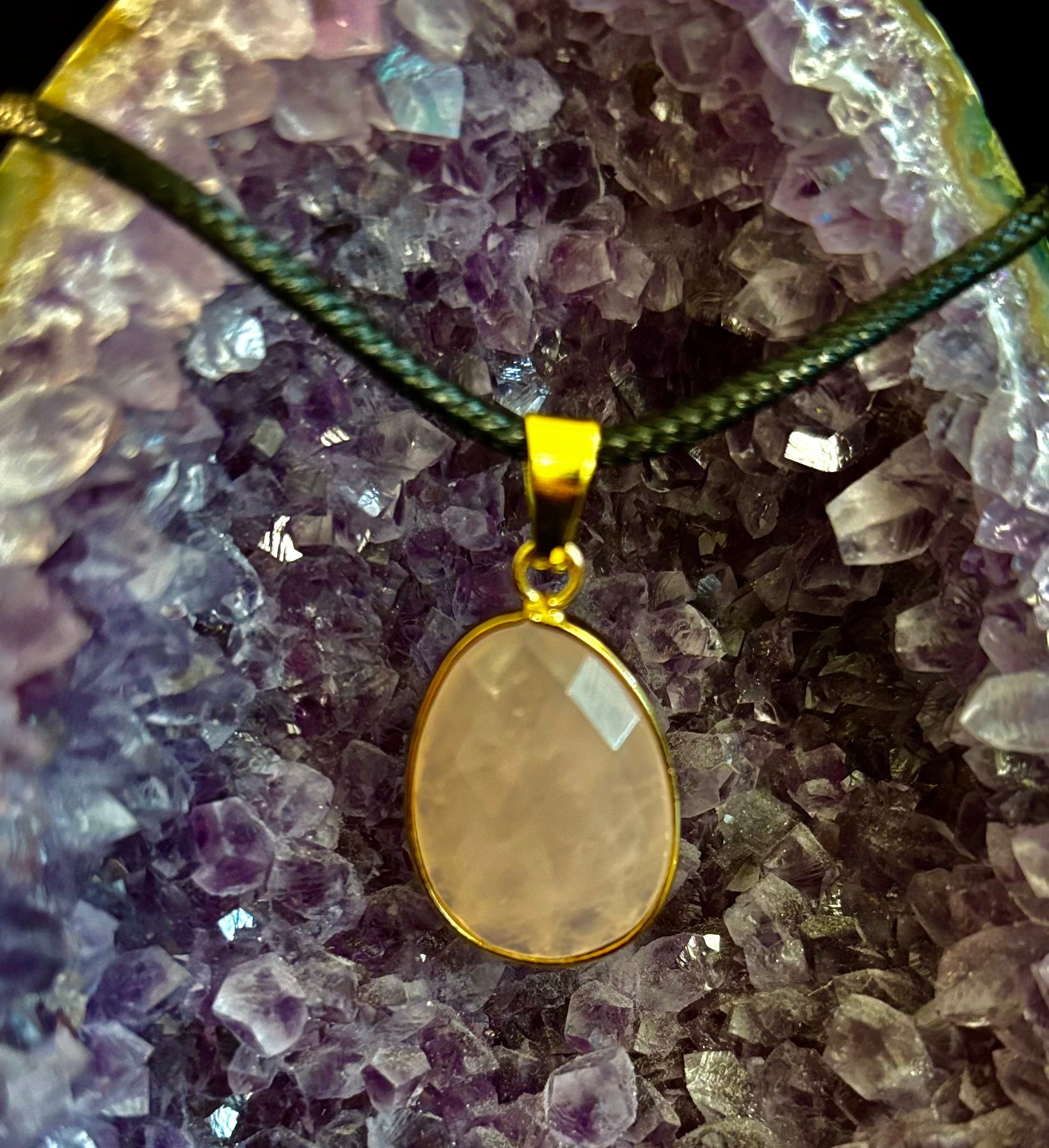 Crystal Drop Necklace – 1 inch Teardrop Pendant (Made in Australia)