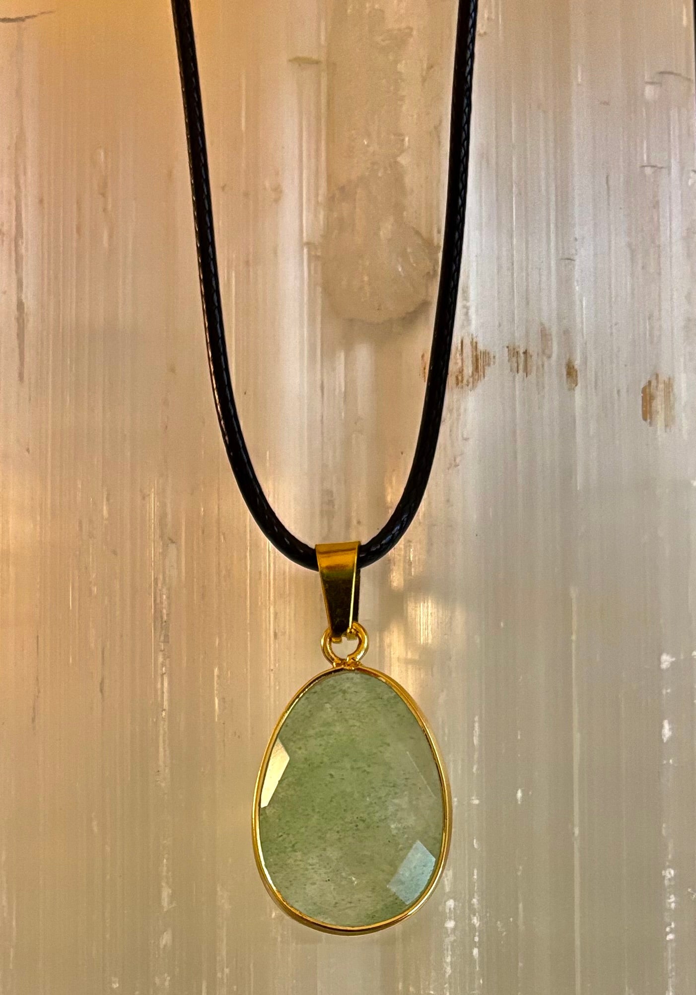 Crystal Drop Necklace – 1 inch Teardrop Pendant (Made in Australia)