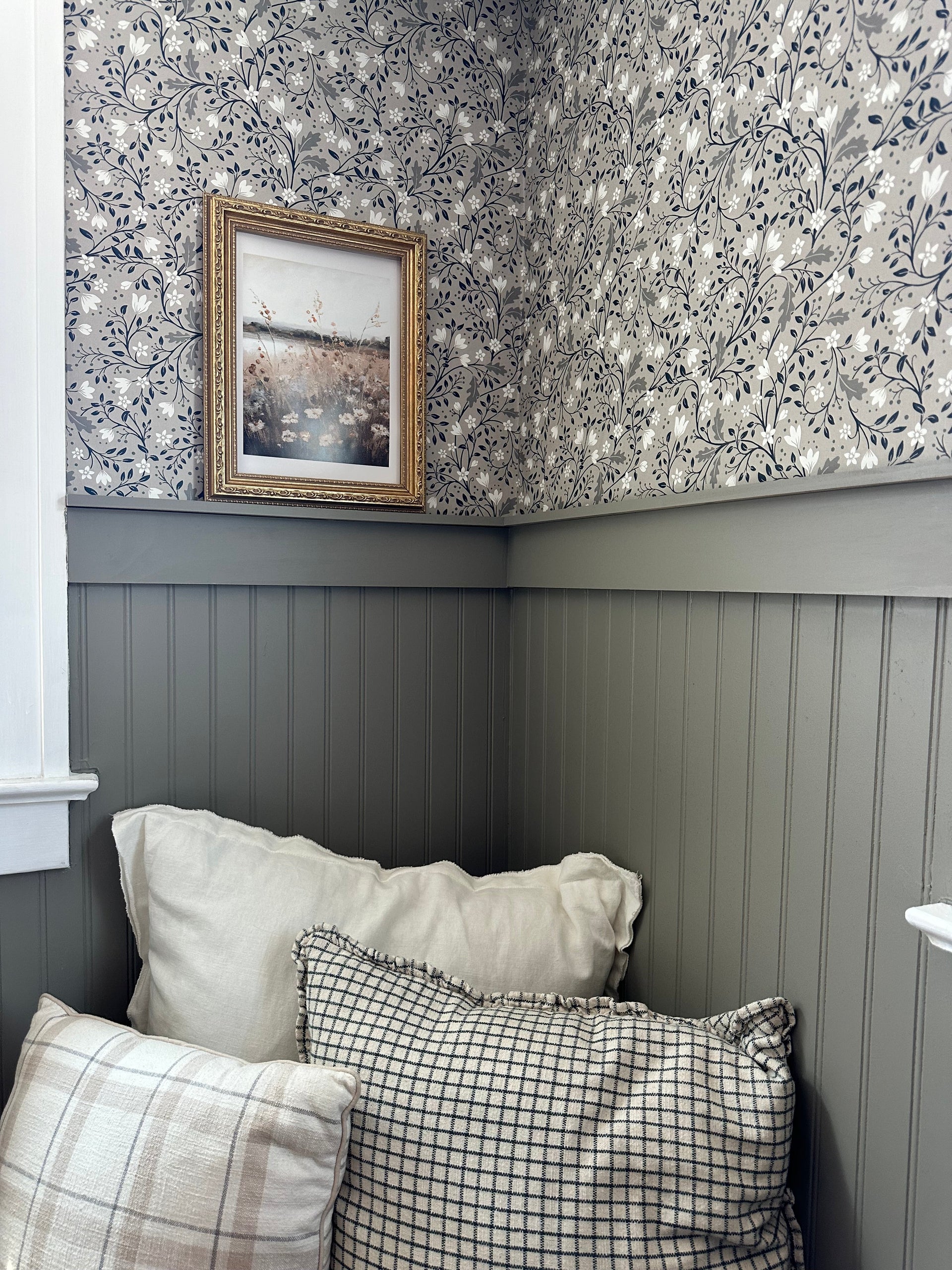 Clematis Botanical Peel and Stick Wallpaper by Anna Black Creative