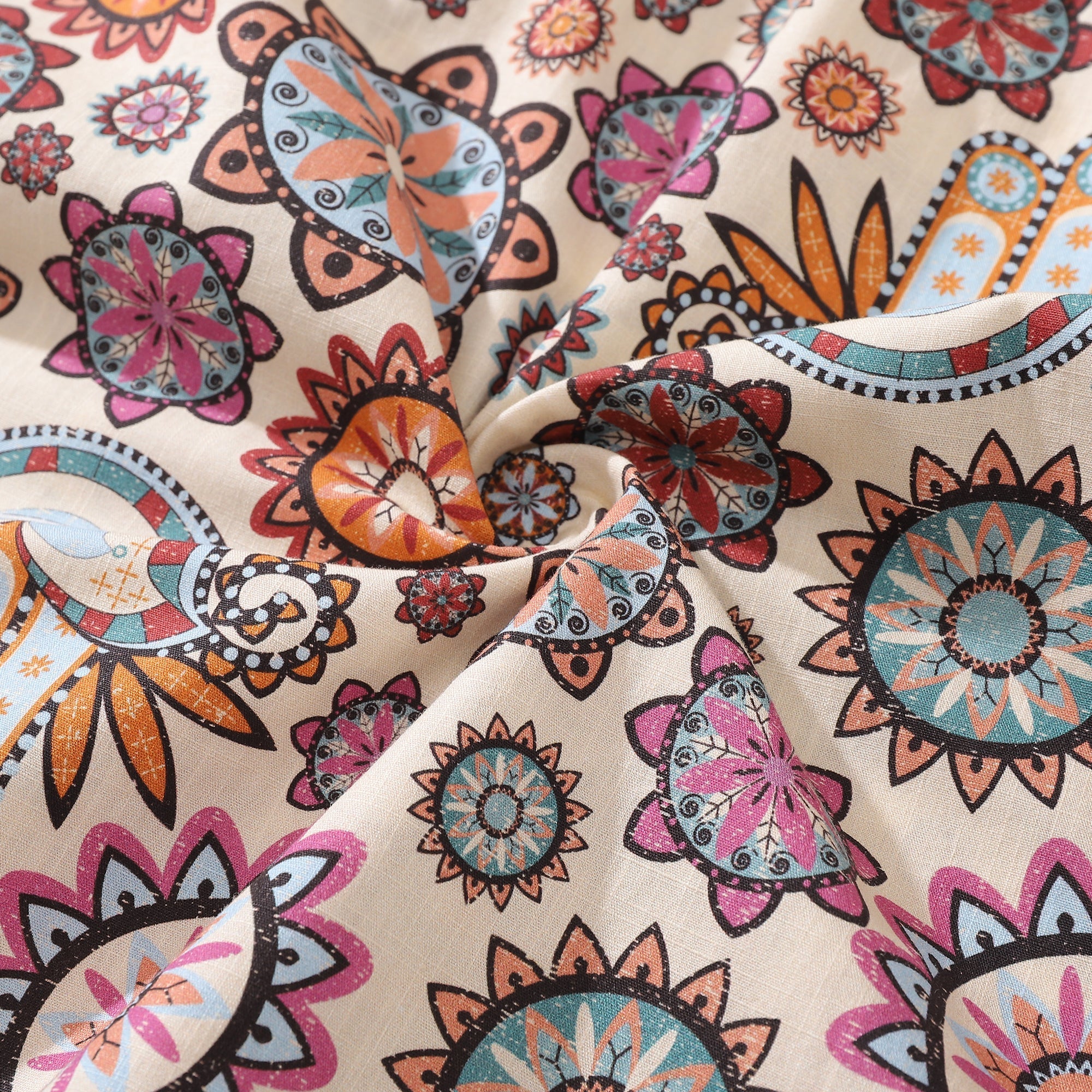 Meditate & Lighten Your Heart Men's Cotton Hawaiian Shirt