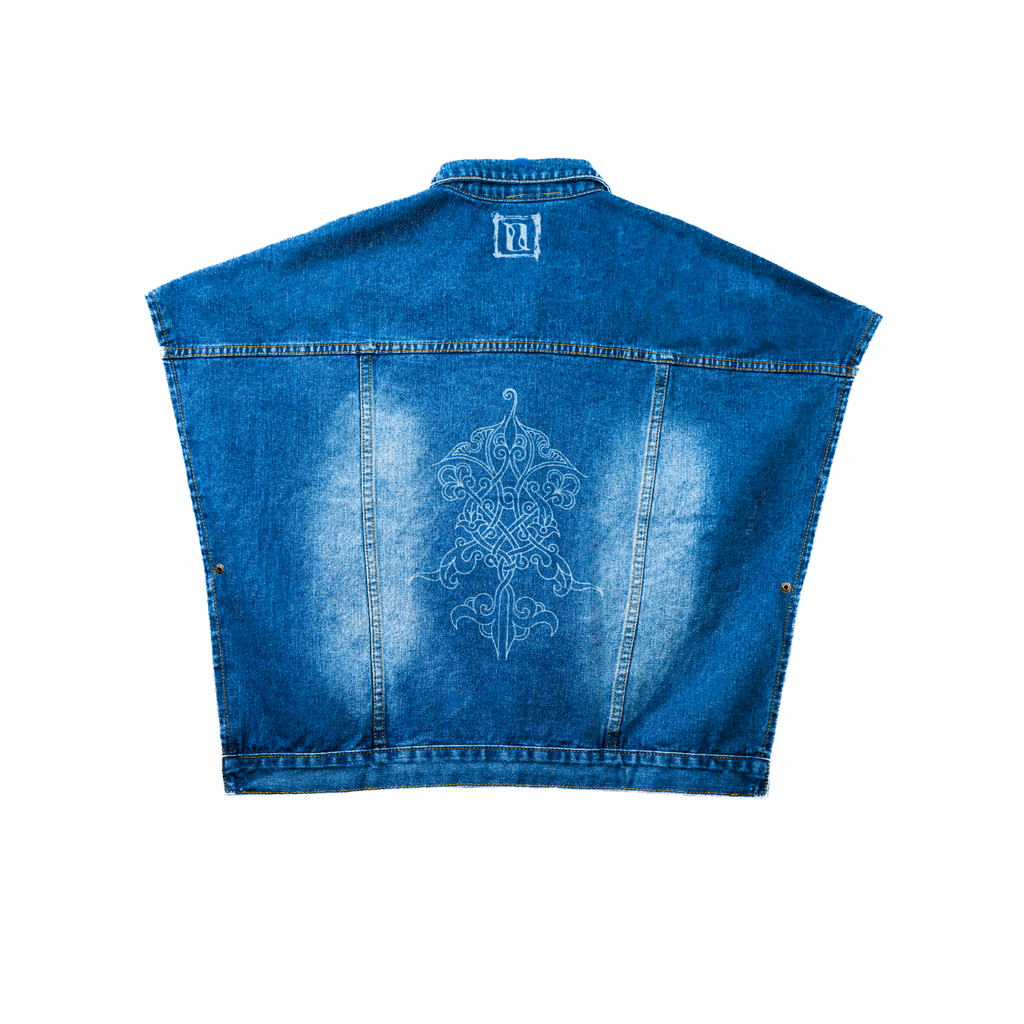 Sleeveless Loose Denim Jacket
