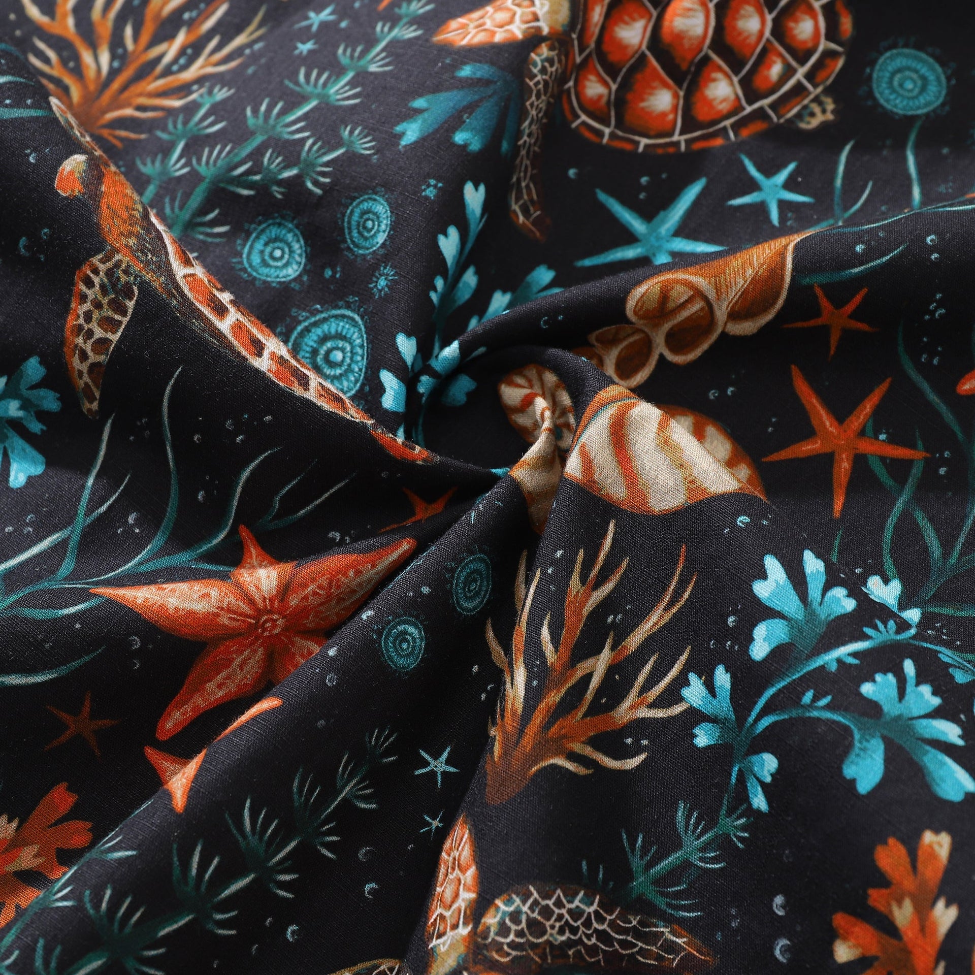 Men's Honu Hideaway Tropical Hawaiian Shirt Cotton Button-down
