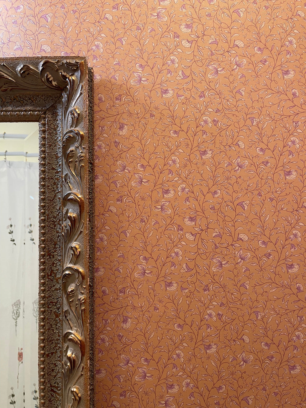 Edelweiss Botanical Removable Wallpaper in Sage-Green & Pale-Pink