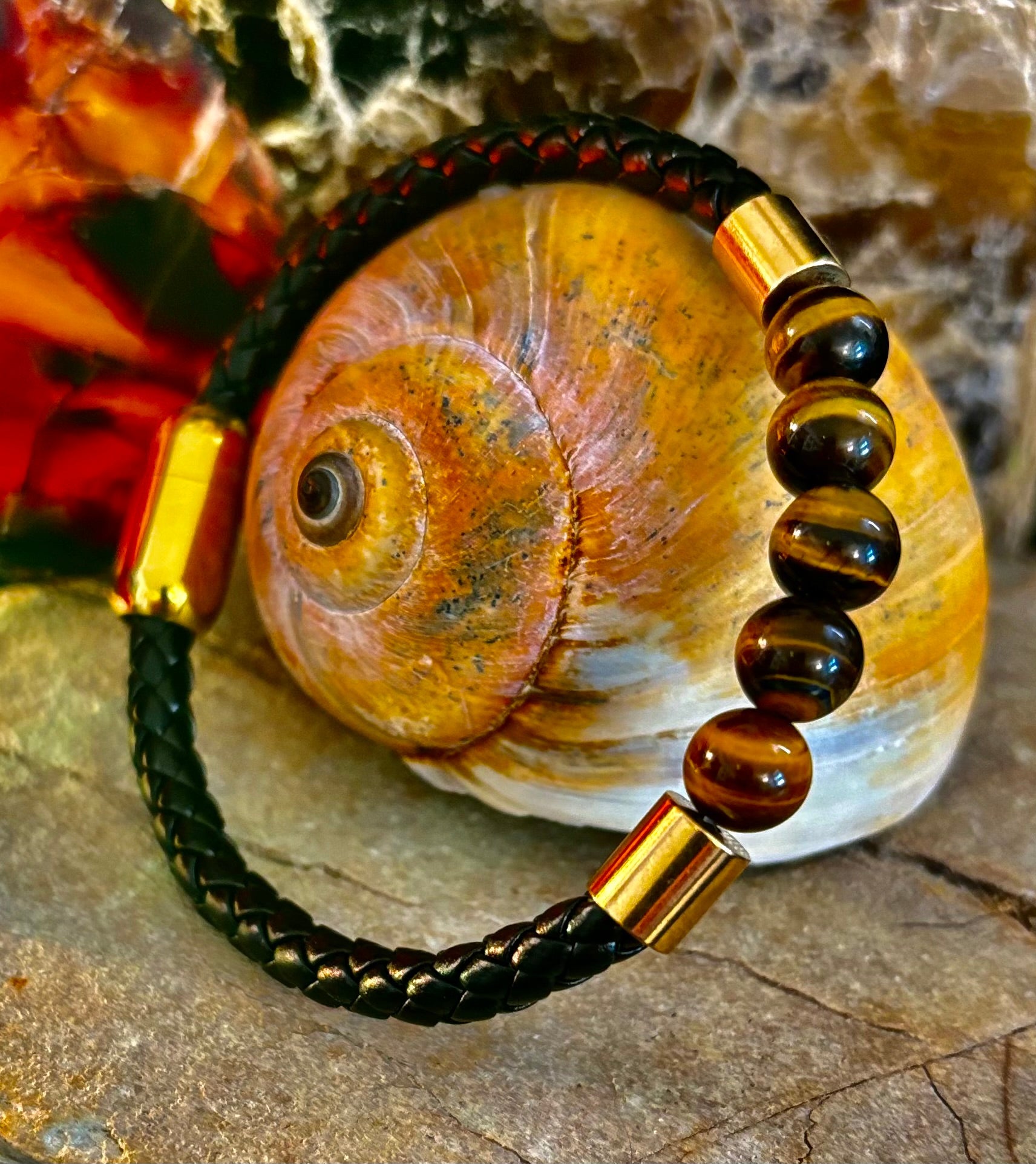 Magnetic Buckle Braided Bracelet – 4 Unique Styles - Medium Wrists