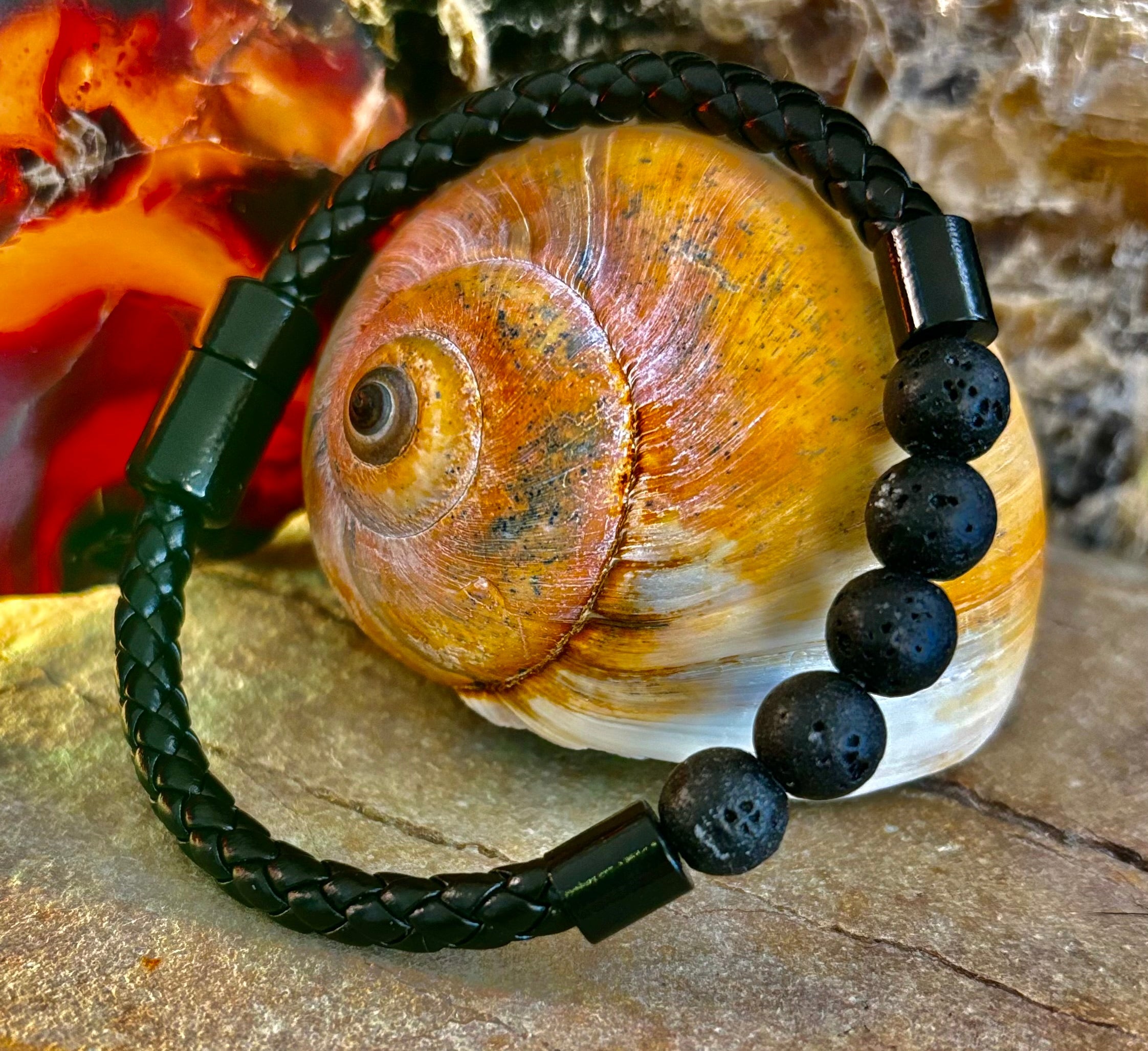 Magnetic Buckle Braided Bracelet – 4 Unique Styles - Medium Wrists