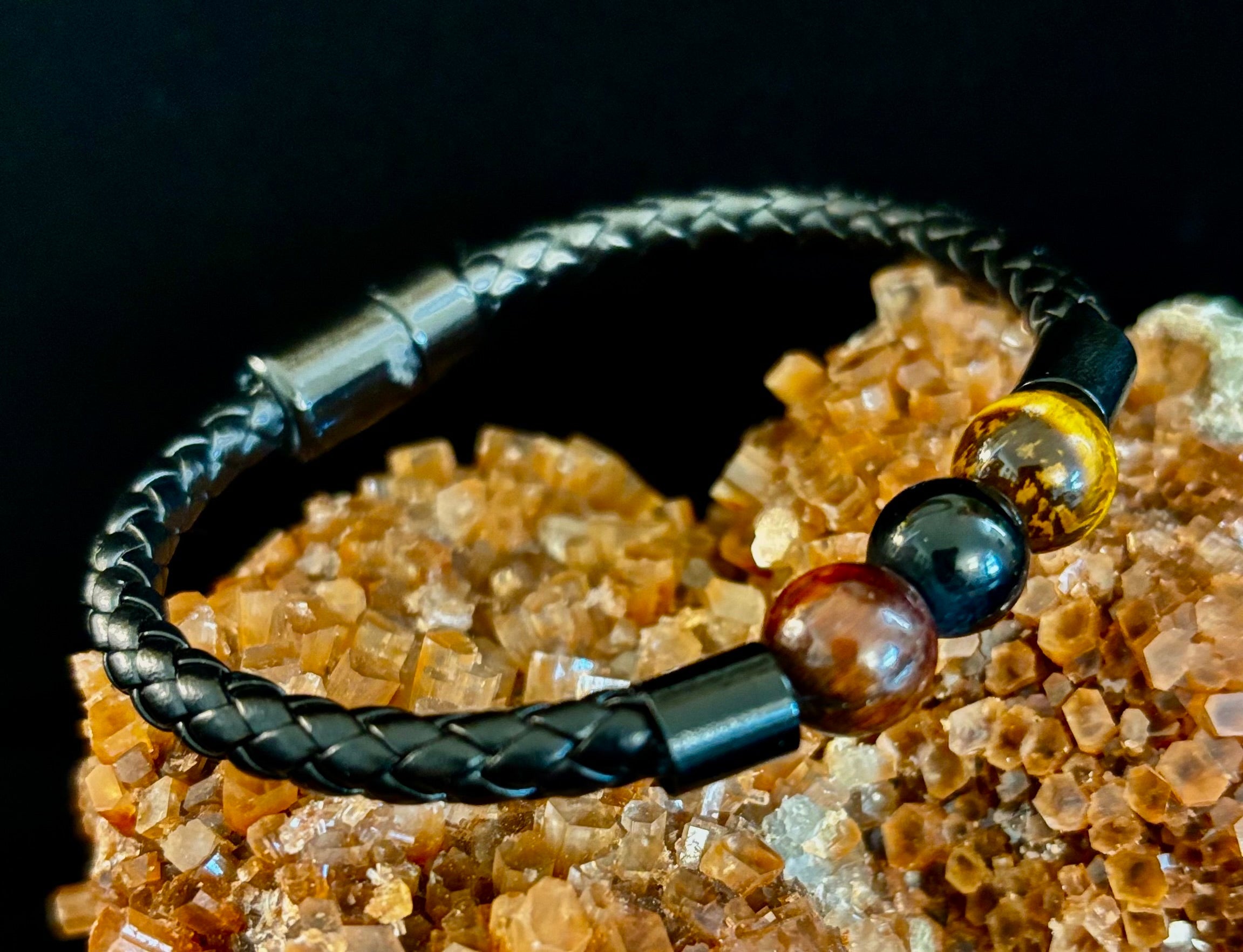 Magnetic Buckle Braided Bracelet – 4 Unique Styles - Medium Wrists