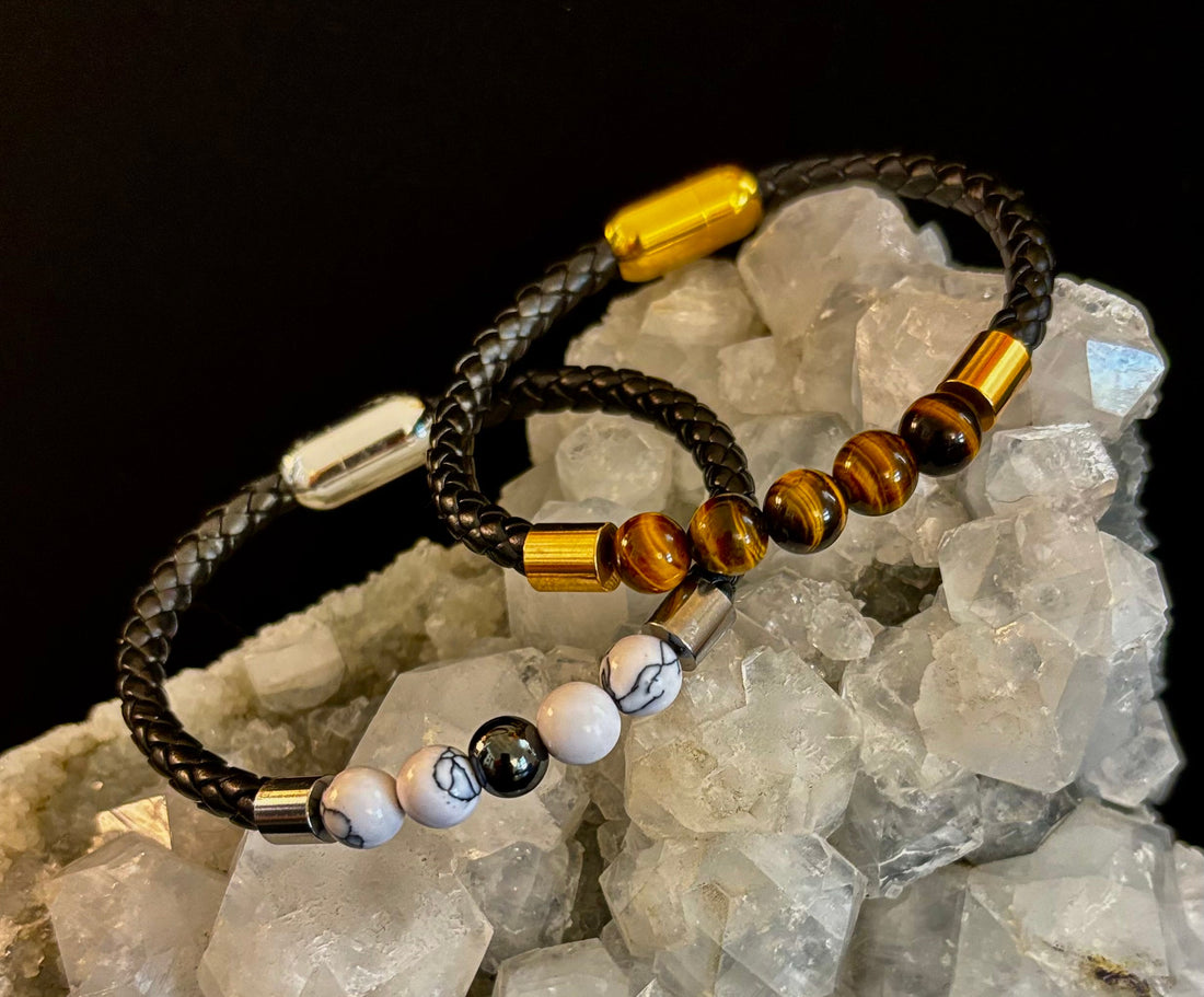 Magnetic Buckle Braided Bracelet – 4 Unique Styles - Small and Medium Wrists