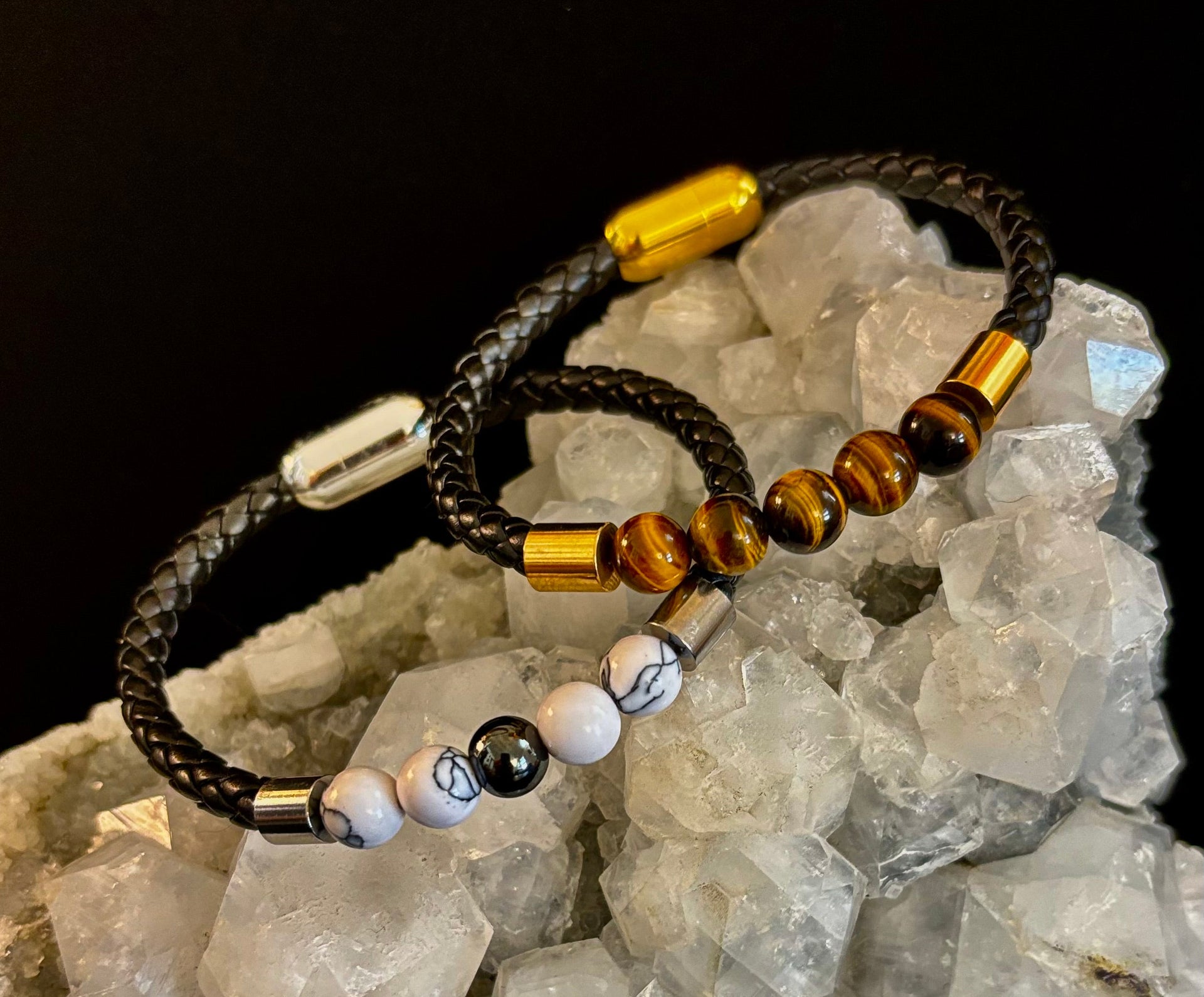 Magnetic Buckle Braided Bracelet – 4 Unique Styles - Small and Medium Wrists