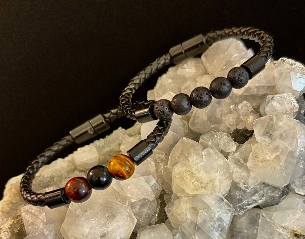 Magnetic Buckle Braided Bracelet – 4 Unique Styles - Medium Wrists