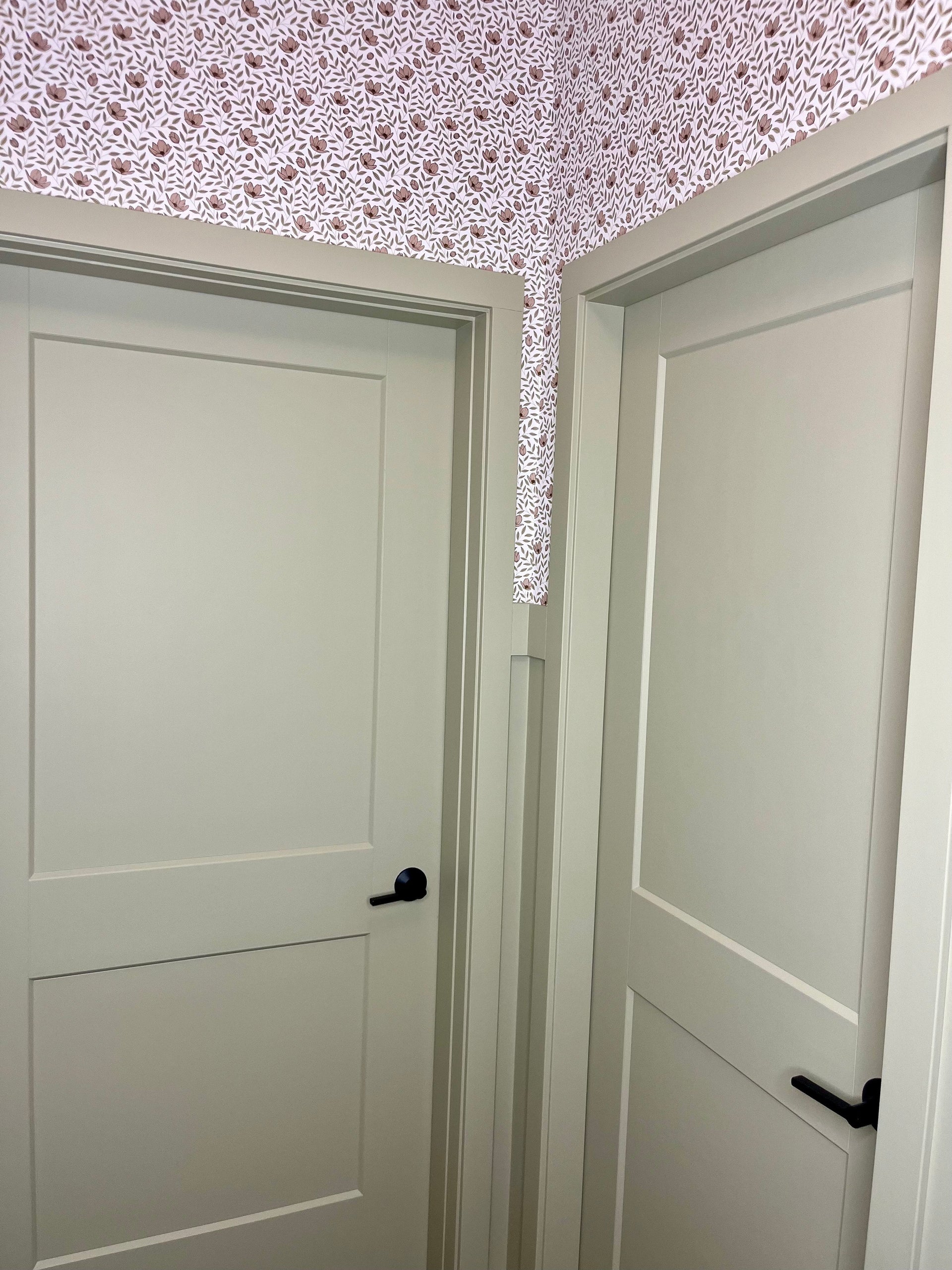 Eliana Floral Wallpaper Sage Green Cottagecore Wall Decor