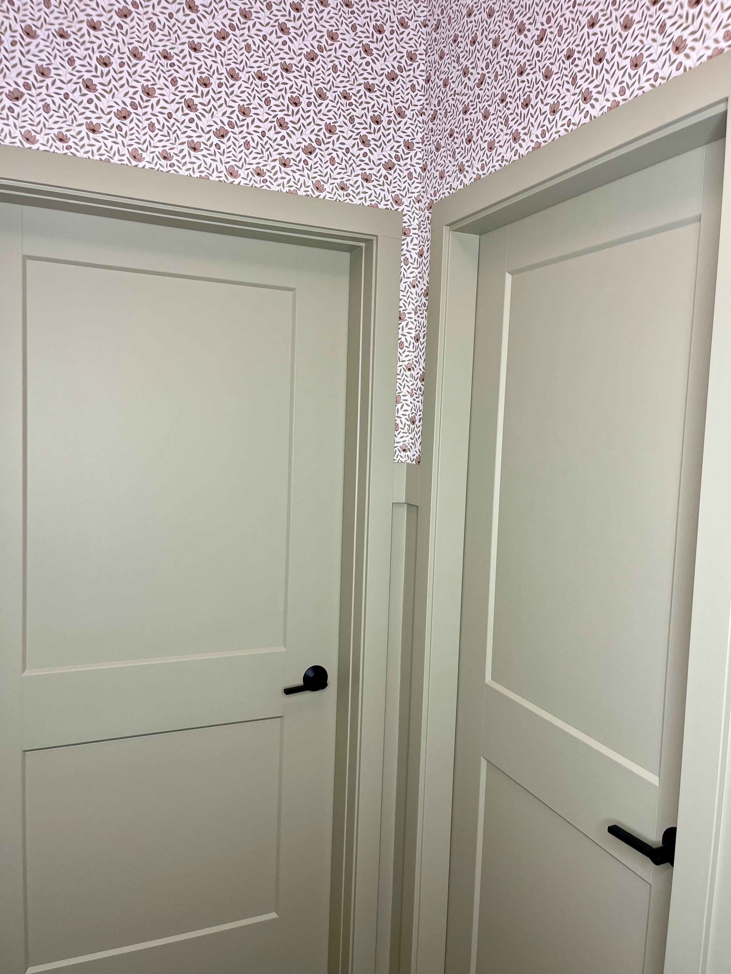 Eliana Floral Wallpaper Sage Green Cottagecore Wall Decor