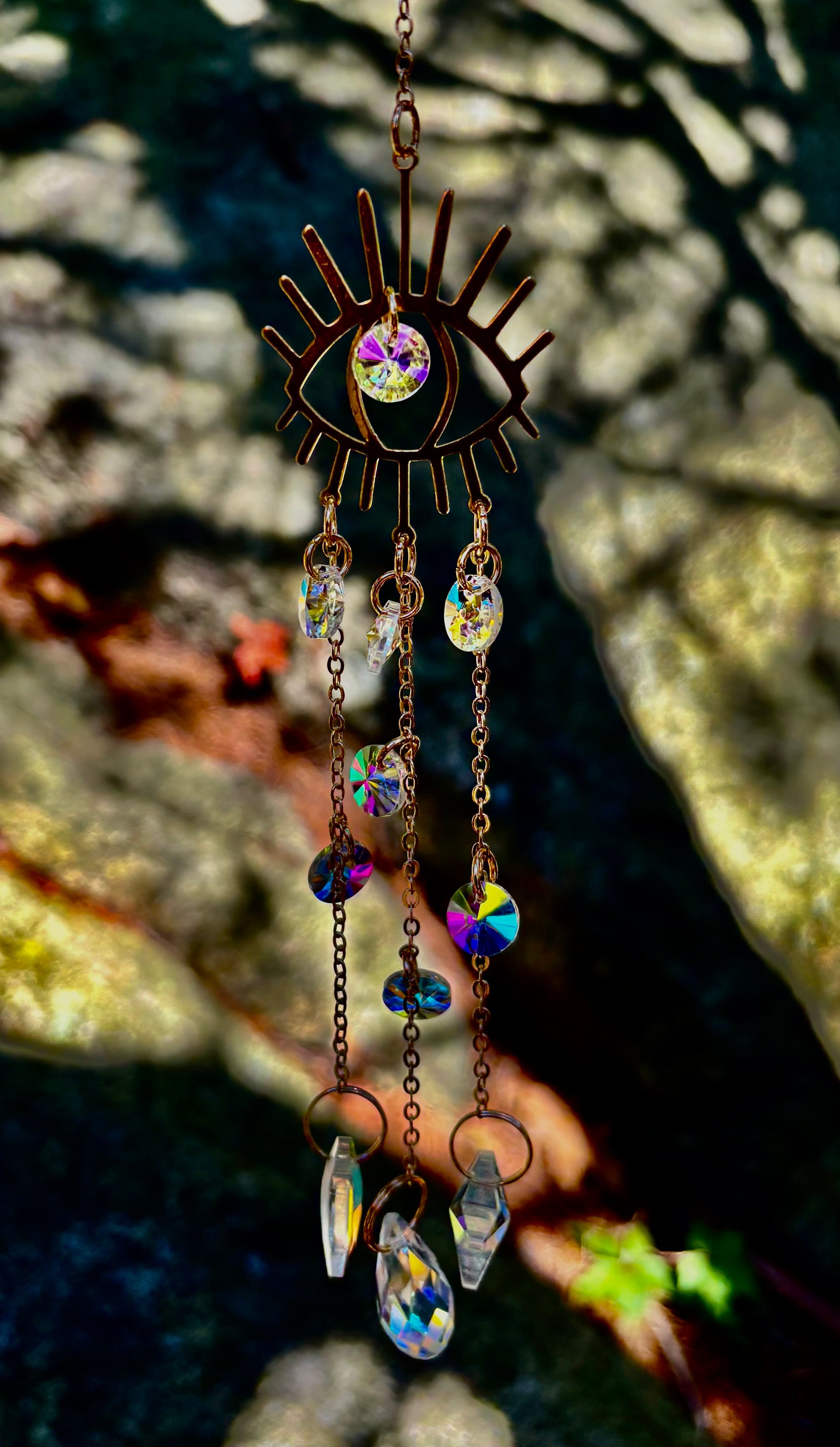 Evil Eye Crystal Suncatcher – Light, Protection & Positive Energy