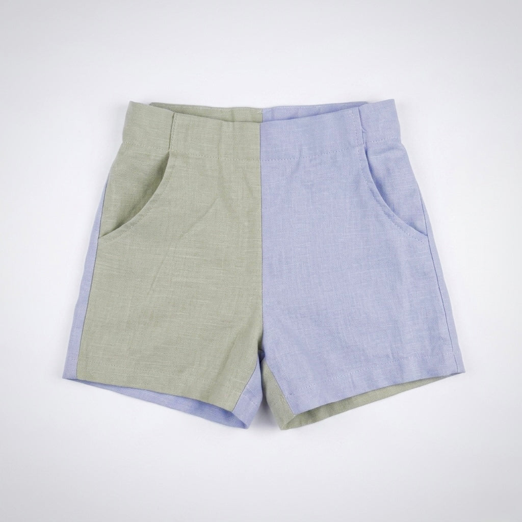 Kids Linen Blend Shorts | Breathable Organic Cotton Toddler Pants