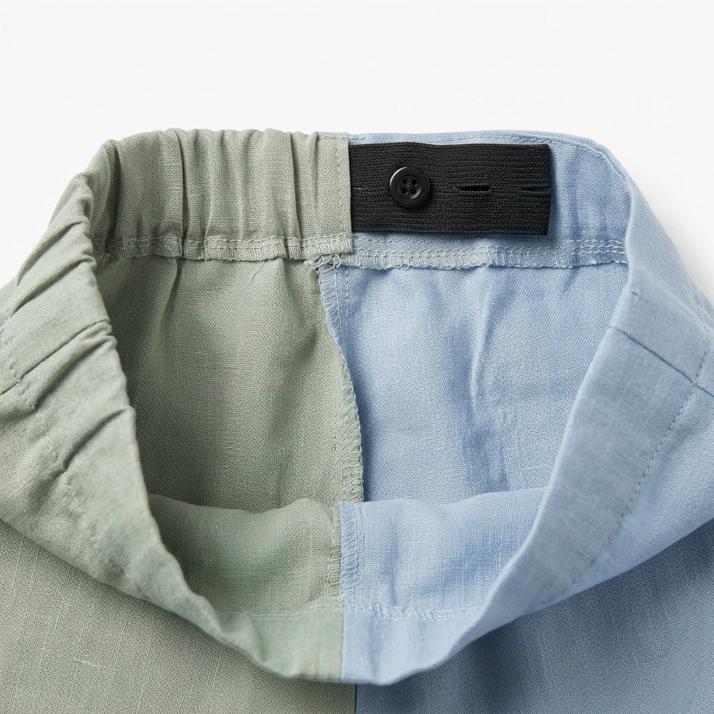 Kids Linen Blend Shorts | Breathable Organic Cotton Toddler Pants