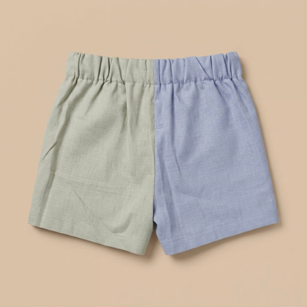 Kids Linen Blend Shorts | Breathable Organic Cotton Toddler Pants