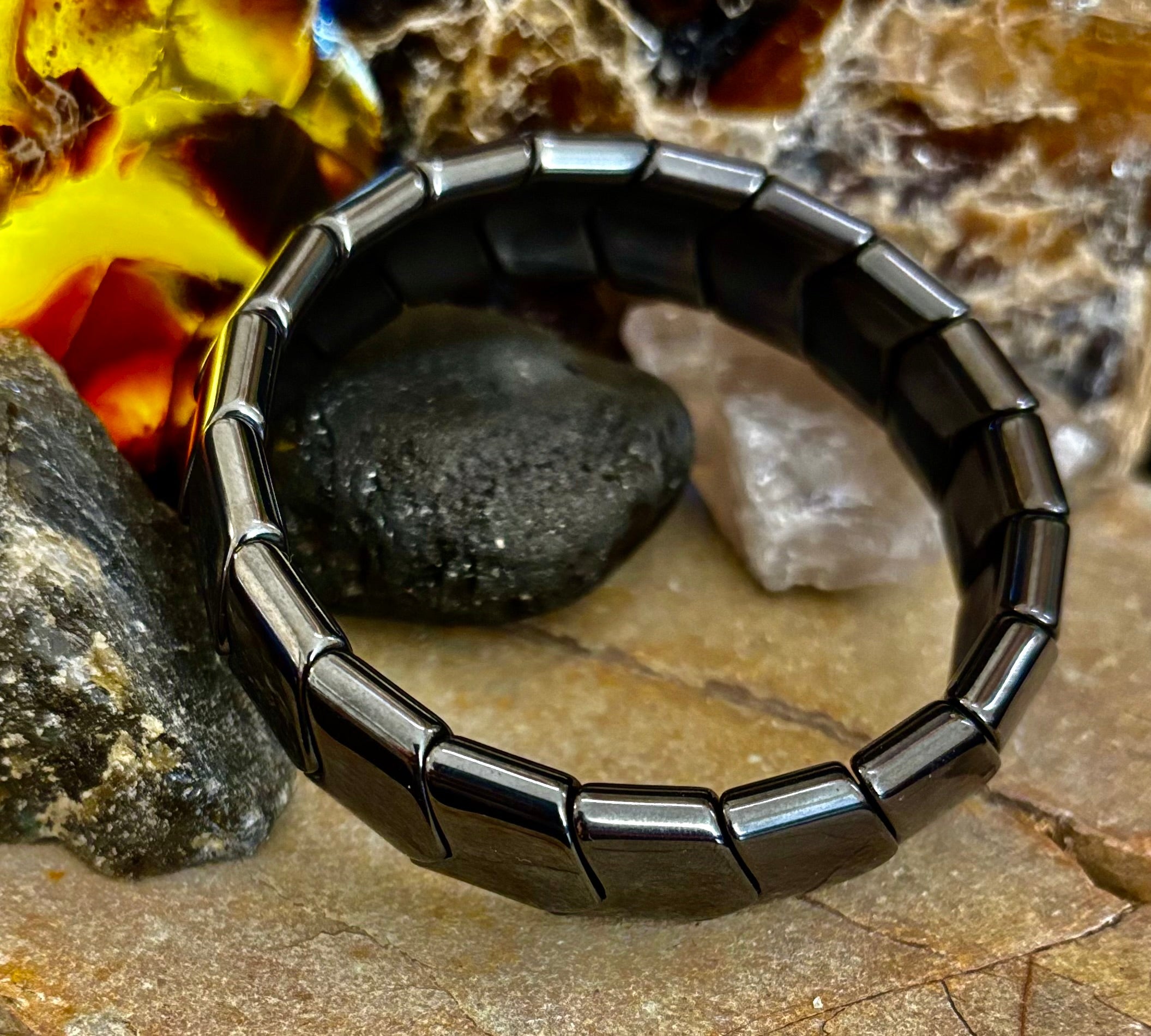 Grounded Strength Bracelet – Balance • Protection • Confidence (Medium–Large Wrists)
