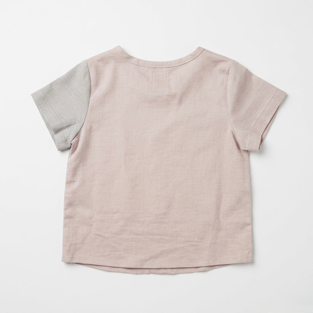 Toddler Organic Cotton Linen Button-Up Shirt